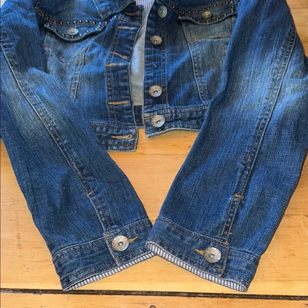 Justice Blue Cropped Jean Jacket‎